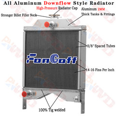 K307992 K300103 3 Row Radiator Cooler For Case Tractor 1290 1294 1390 K262827
