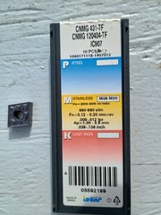 (10) Iscar CNMG 431-TF Carbide turning inserts for S.S.