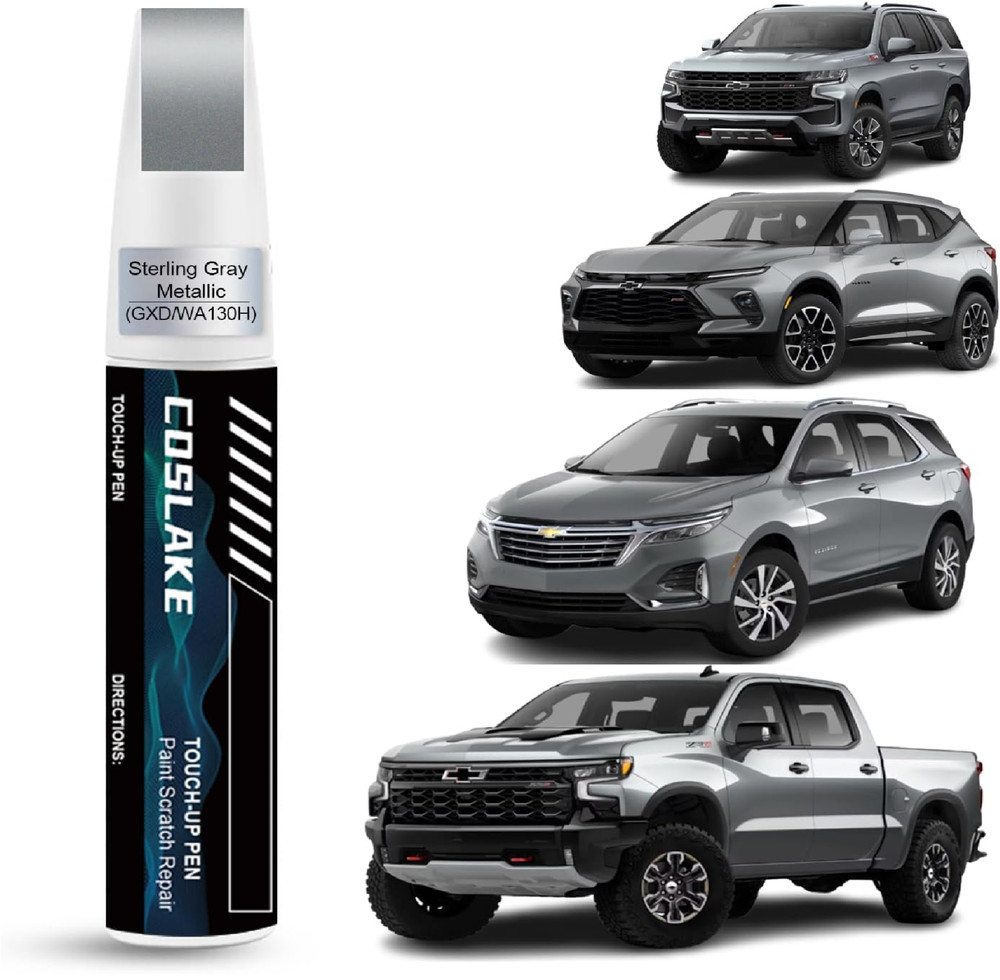 Car Touch Up Paint(Sterling Gray Metallic(GXD/WA130H)) for Chevrolet, Car Paint
