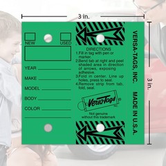 250 Self-Protecting Paper Key Tags with Split Rings for Dealers
