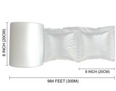Air Pillow Cushion Film Bubble Roll Wrap Packaging 1500pc | 984ft 8″ x 8″ 2-PACK