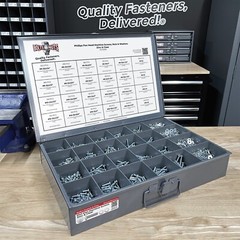 Phillips Pan Head Machine Screws Zinc Assortment – 7111 PCS