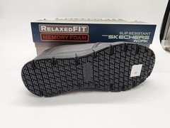 Skechers Nampa Groton Mens Work Shoes Slip Resistant Memory Foam Black 7 77157