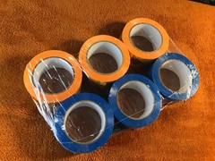 6 Rolls EBAY BRANDED Packaging Tape Blue & Yellow Logo 2″ x 75 yards NEW SEALED!