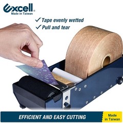 Excell Water-Activated Paper Tape Dispenser Handheld Gummed Cutter for Cartons