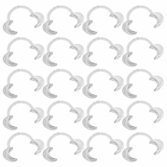 20Pcs C-Shape Mouth Opener Dental Teeth Whitening Lip Cheek Retractor Fun Game