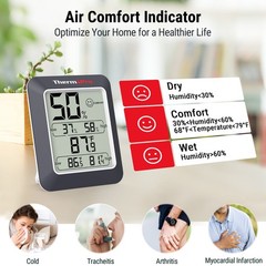 3PCS LCD Digital Indoor Hygrometer Thermometer Temperature Humidity Monitor