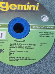 Norton Gemini 66252837193 6″ X 1″ X 1″ Grinding Wheel Fine 80