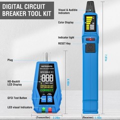 Electrical Circuit Tracer with GFCI Tester for Accurate Breaker Identification