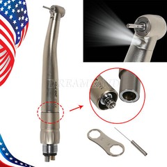 NSK Style Dental LED Fiber Optic High Speed Handpiece / With 6Hole Quick Coupler