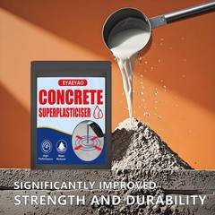 Concrete Super Plasticizer, Concrete Admixture, 8 Ounces High Range Water Red…