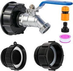 IBC Tote Hose Adapter, 3-Size IBC Tote Adapter, 2.44″ Fine、2 “Fine, and 2” Coars