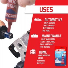 Loctite Threadlocker Blue 242 – Removable Thread Lock Glue for Nuts, 1 Pack