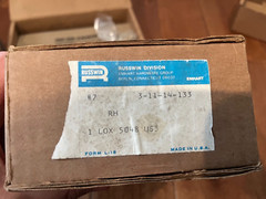 VTG NOS Russwin Elmhart 5048 Mortise door lock/cylinder/keys RH US3 mid century