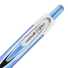 uniball 207 Fashion Retractable Gel Pen, Medium Point (0.7mm), Blue Ink, 6 Pens