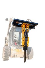 Skid Steer Hydraulic Hammer for Bobcat – Heavy Duty Concrete and Asphalt Breaker