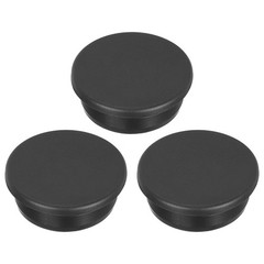 3pcs T-Shaped Silicone Plugs 39.3mm 1-1/2″ Dia Snap in Plug Seal Round Black