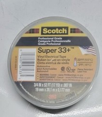 10 Rolls I Scotch 3M Super 33+ Vinyl Electrical Tape 06133 I 52FT I BLACK