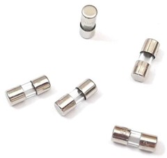 LOT OF 5 EACH NEW F5AL 125V 3.6mm x 10mm FAST BLOW FUSES