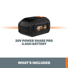 Worx 20V Power Share PRO 4.0AH High Capacity Battery-2 pcs (WA3012-SU)