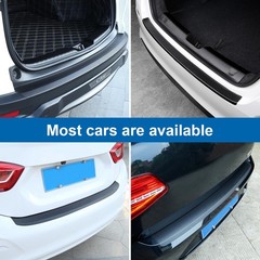 Universal Rear Bumper Protector, 40×3.54 Inches Carbon Fiber Textured Anti-Sc…