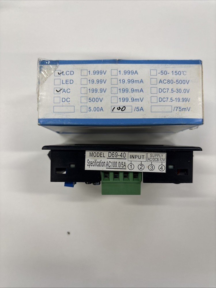D69 DIGITAL METER D69-40 AC100.0/5A