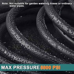 50 foot high-pressure cleaning machine hose -5800 PSI for general outdoor use