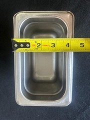 Stainless Steel 1/9 Size Steam Table Pan 4.5” Deep Restaurant Food Prep Pan NSF