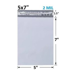 200 Poly Mailers Shipping Bags 50 Each Size 4×6” 5×7” 6×9” 7.5×10.5” 2.5MIL