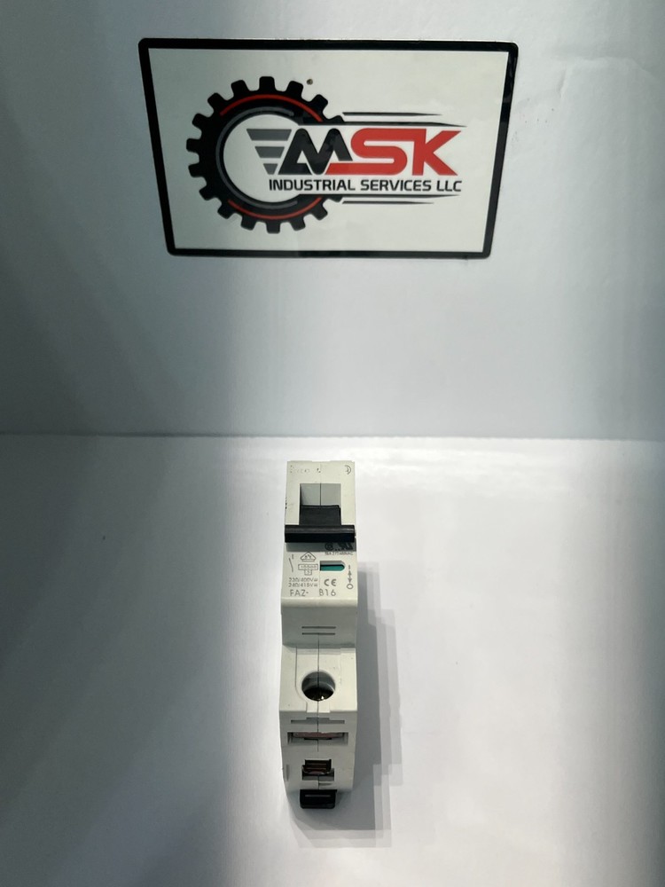 Moeller FAZ-B16 Circuit Breaker 16A 1-Pole 5kA-277/480VAC