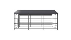 13×20 Ft Farm Livestock Shelter, Heavy Duty Galvanized Steel for Cattle & Horses
