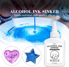 White Alcohol Ink for Epoxy Resin – 4 Ounce White Color Alcohol-Based Resin Ink
