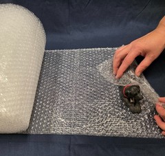 3/16″ Small Bubble Cushioning Wrap Rolls, 12 Inch x 72 Ft, w 10 Fragile Sticker