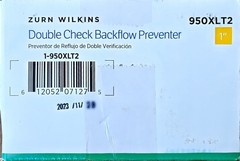 Zurn Wilkins 1 in. 950XLT2 Double Check Backflow Preventer Valve