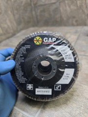 GAP ZF 120 Flap Discs 4 1/2″x7/8″ Arbor Type 27 AF120 Grit Max 13300 RPM 10pc