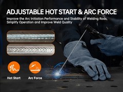 HITBOX 3-in-1 Stick Welder ARC MMA Lift TIG 200A Welding Machine Houeshold US