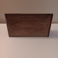 Vintage 70’s Lerner Faux Wood Letter Holder. Approx 12″L X 7″H X 4″W