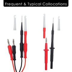 4PCS Piercing Clip Test Probe Set 0.7mm Wire Piercing Pins for Car Tester