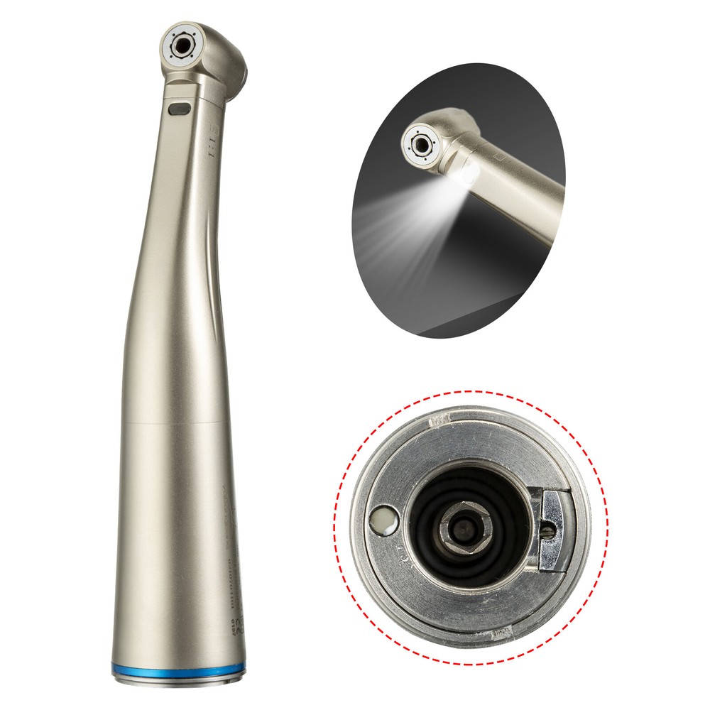 USA Dental 1:1 Fiber Optic LED Contra Angle Handpiece for NSK Electric Motor