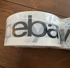 eBay Black Logo Branded Packing Package Tape 6 Rolls New Sealed