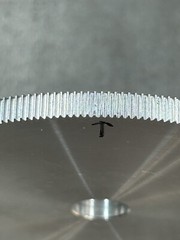 1 UNKNOWN ALUMINUM SPUR GEAR 64 PITCH 256 TEETH 1/2” BORE .200” FACE 20 DEG. PA