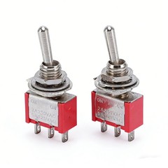 5Pcs AC 250V/2A 120V/5A ON/ON 2 Positions SPDT Mini Micro Toggle Switch New