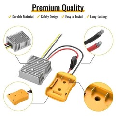 20V to 12V Step Down Converter Adapter Compatible with Dewalt 20V Regulator