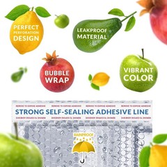 100 Thermal Insulated Bubble Mailers 6.5×10.5 Food Grade Envelopes