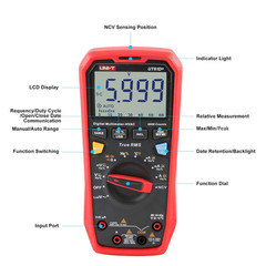 UT61D+ Digital Multimeter True RMS AC/DC Voltage Current Resistance Capacitance