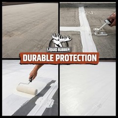 Liquid Rubber Silicone Roof Coating – UV-Reflective, No Primer Needed, One-Co…