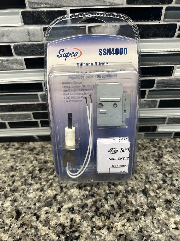 NEW! Supco SSN4000 Silicone Nitride Universal Hot Surface Igniter Kit