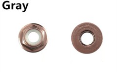 Multicolor Aluminum Hex Flange Lock Nut With Nylon Insert M2 M3 M4 M5 M6 M8