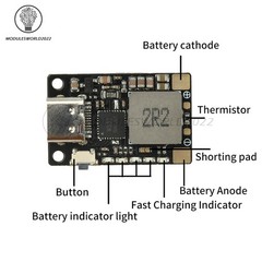 3.7V 18W Li-ion Battery Fast Charging Module Boost Balanced Charge/Discharge