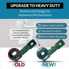(4) UCP211-32 Solid Base Pillow Block Bearing 2″ Bore Self Aligning 2 Bolt